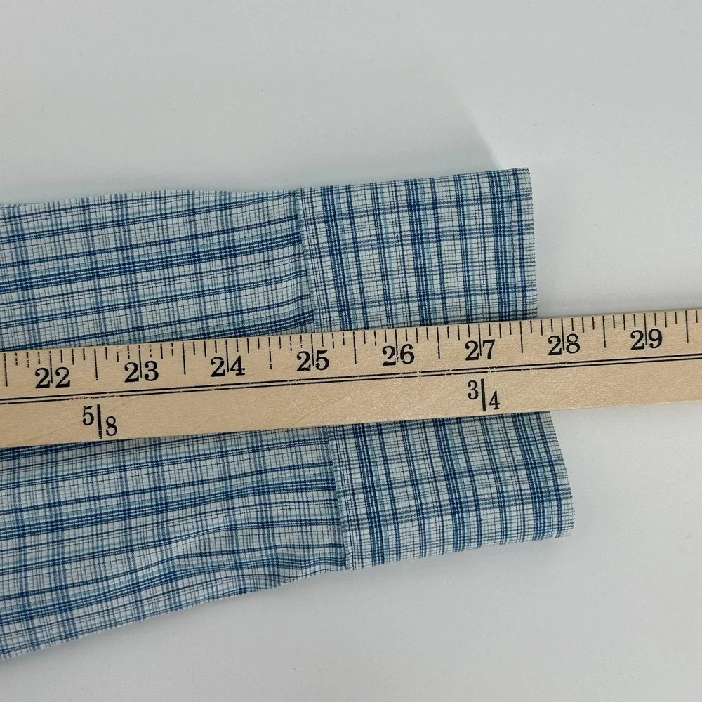 Southern‎ Tide Coastal Passage Mens XXL Blue Plaid Button Down Shirt Long Sleeve